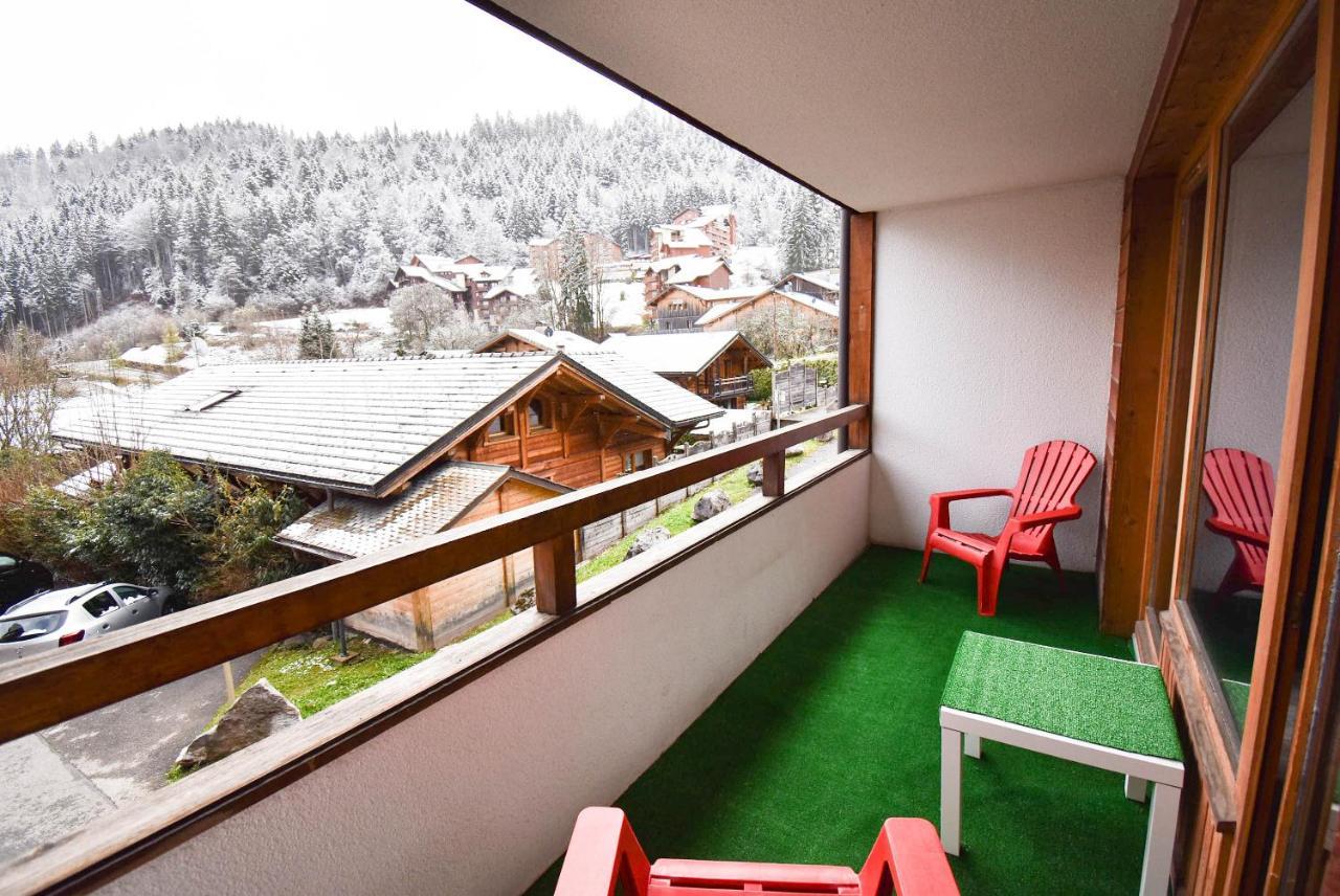 L'Enchalpe, Grand Et Lumineux Studio Avec Coin Montagne 5 Personnes, 60M Des Pistes, Piscine Couverte, Wifi, Grand Balcon Expo Est, Draps Non Compris Saint-Jean-dʼAulps Exteriör bild